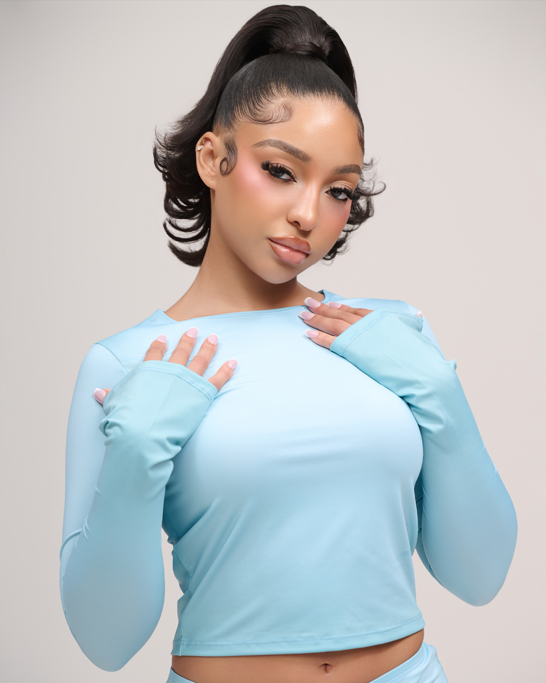 Celeste Sculpted Bodysuit Top Main image